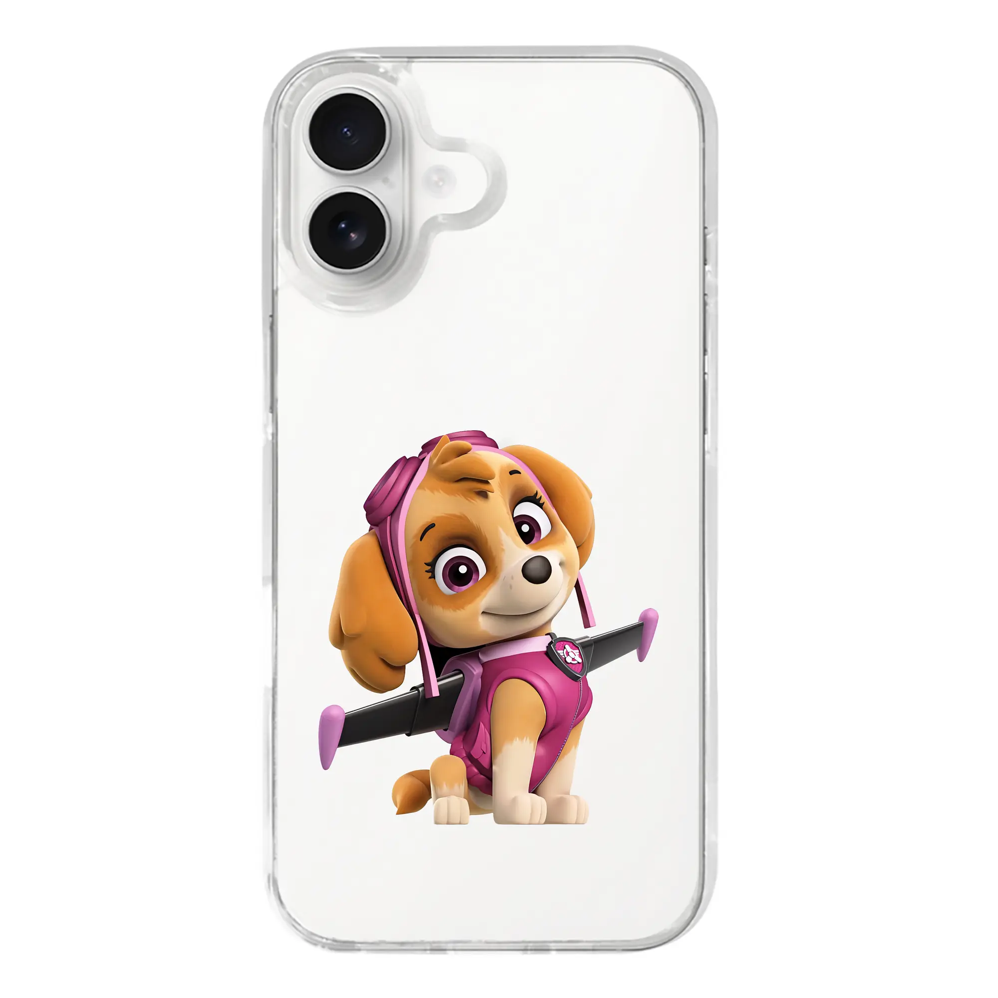 パウ・パトロール グッズ,スカイ - iPhone 17シリーズ 透明スマホケース – 薄型・耐衝撃・精密フィット保護カバー